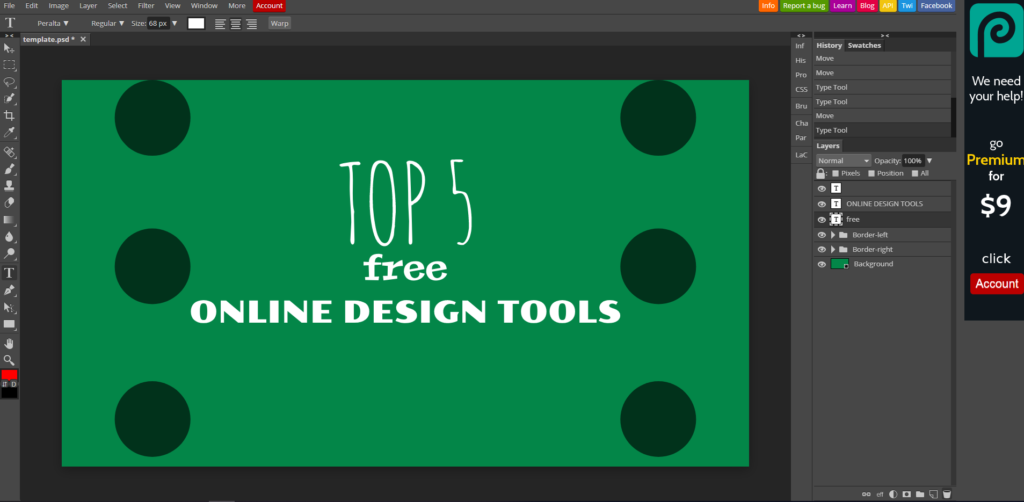 Photopea Online Free Design Tool