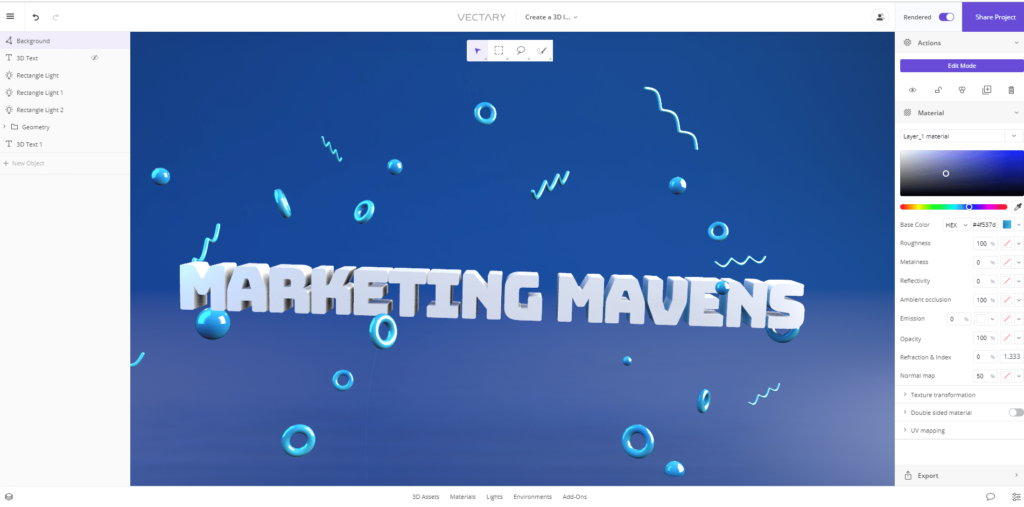 Online 3D modelling software