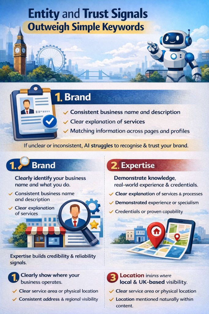 6. Entity and Trust Signals Outweigh Simple Keywords